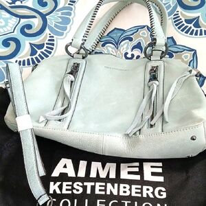 Aimee Kestenberg Light Blue Leather Handbag